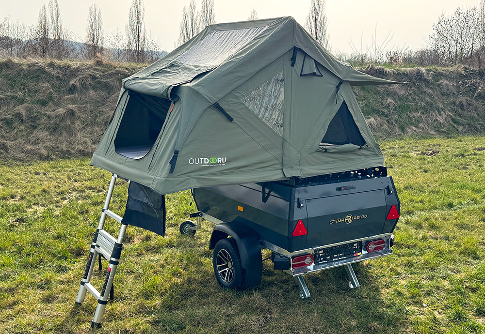 OnSite Pure Rooftop Tent Trailer + Compact Rooftop Tent