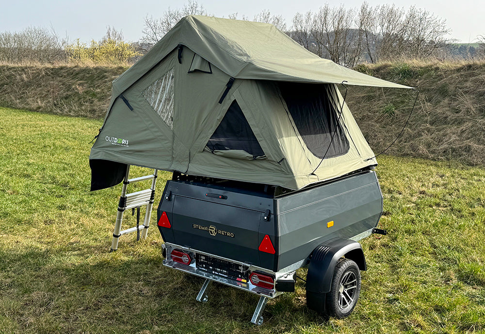 OnSite Pure Rooftop Tent Trailer + Compact Rooftop Tent